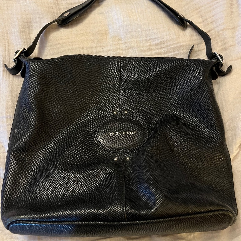 Longchamp leather tote bag